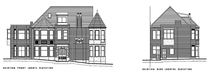 Existing Front and Side Elevations