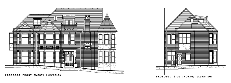 Proposed Front and Side Elevations